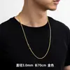 Cadena Trenzada Personalizada de 3 mm Cadena de Lanyard con Colgante Personalizado Hip-Hop de Moda para Hombre Cadena de Cuerda Trenzada
