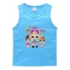 Muñeca Sorpresa 2023 Chaleco de Verano para Niños Camisa Base Casual de Algodón Absorbente de Sudor Dulce Sudadera sin Mangas para Niños
