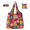 Bolsa de Compras Plegable de Gran Capacidad en Stock con Estampado Creativo, Bolsa de Mano Portátil para Supermercado para Compras de Comestibles, Almacenamiento y Bolsa de Regalo Ecológica