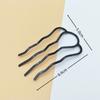 Grampo Preto Brilhante para Eletroforese Acessórios Antigos DIY Acessórios de Cabelo para Guirlandas de Passos Hanfu Acessórios de Cabeça Material para Corpo de Cabelo
