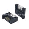 Placa de conector SATA7p, enchufe SATA7p, placa de enchufe frontal 7p, asiento macho 7p de 90 grados con placa de tierra