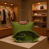 Bolsa de Cosméticos de Fieltro Personalizada para Mujer, Bolsa Tipo Dumpling Longchamp de Gran Capacidad con Compartimentos, Bolsa Portátil de Almacenamiento para Viajes, Bolsa Interior de Fieltro