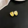 Pendientes de gota de agua con circonita chapados en oro real de 18k, lujo ligero, alta gama, modernos y sencillos, pendientes versátiles de nicho para mujer