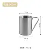 Taza de Café de Acero Inoxidable 304 Doble Capa Estilo Coreano con Asa, Taza Anticaídas, Taza para Desayuno y Leche, Taza de Cerveza, Taza de Agua