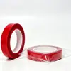 Acrílico de filme vermelho adesivo dupla face, alta aderência, forte e sem resíduos, adequado para decorações de carro; transparente, à prova d'água e nano-adesivo
