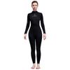 Traje de Neopreno Enterizo de 3 mm para Mujer, Manga Larga y Pantalón con Cierre, Ropa a Prueba de Frío, Snorkel, Surf, Natación Invernal, Traje de Neopreno para Buceo
