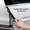 Tira protectora de parachoques de puerta de coche estribo fibra de carbono 5D pegatina anti-pisada tira protectora pegatina modificación nano 5D puerta anti-pisada