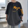 Camiseta de Algodão Puro Manga Curta Masculina Verão 2024 Nova Marca de Moda Camiseta para Meninos Adolescentes Roupas Masculinas Branco
