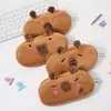 Bolsa de Lápices de Peluche Capibara Gran Capacidad Dibujo Animado Linda Capibara Bolsa de Papelería Estudiantes de Primaria y Secundaria Bolsa de Almacenamiento Modelo Transfronterizo