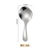 Cuchara de Acero Inoxidable 304 Portátil para Exteriores Cuchara para Comer para Niños Cuchara de Té de Aspecto Elegante con Mango Corto Cuchara Mini para Helado