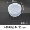Caja de Almacenamiento Redonda de Plástico para Belleza Más Vendida Caja de Plástico Pp Transparente para Guardar Esponjas de Cushion Cpb Caja Redonda Caja con Tapa Abatible