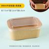 Caja de picnic desechable para salidas de primavera, caja de embalaje para cortar frutas al aire libre, lonchera, caja de camping, lonchera ligera para sushi de frutas