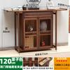 Mesa para Recibidor Moderno Simple de Pared de Madera Maciza con Vitrina y Vista Lateral Estante Zen de Almacenamiento Estrecho Consola Chinoiserie Nueva
