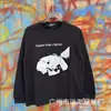 Erd Americano Melancólico Rico Segunda Generación Holgado Casual Versátil Diseño de Nicho Camiseta Base Otoño e Invierno Camiseta Transfronterizo