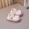 Sandálias de Bebê 2026 Verão Novo Estilo Sola Macia Antiderrapante Sapatos de Praia para Meninos Biqueira Fechada Anti-Chute Sapatos para Crianças Pequenas
