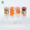 Soporte de exhibición transparente acrílico para tubos push de sushi, soporte cuadrado de 16 agujeros para pastelitos de paleta push pop para exhibición en tienda