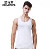Chaleco de seda de hielo sin costuras para hombre, nueva camisa de verano de cuello redondo, ajustada, sin mangas, ropa interior deportiva con hombros anchos, camisa de negocios
