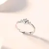 Anéis de casal amor à primeira vista para homens e mulheres, anéis combinando de moda de luxo de nicho da moda, anéis de casamento de moissanita