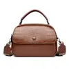 Bolso de Mano Redondo Pequeño de Piedra con Múltiples Compartimentos para Mujer de Mediana Edad 2026 Nuevo Bolso de Hombro Cruzado