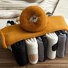 Calcetines Grues de Felpa para Piso para Otoño e Invierno, Calcetines Cálidos de Media Pantorrilla, Lindos Calcetines de Gato para Maternidad, Calcetines de Toalla con Suelas de Toalla Antideslizantes