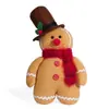 Boneco de Pão de Gengibre Homem Cruzando a Fronteira Decoração de Festa Adorno Fofo de Feriado Desenho Animado Chef Boneco de Pão de Gengibre