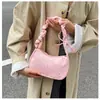 Bolsa Hobo com Estampa de Estrelas para Ombro Feminina, Bolsa de Ombro Preta em Formato de Lua com Alça Larga, Bolsa Casual com Fechamento em Zíper para Compras Diárias