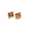 Colgante de Cristal de Vidrio Acero Inoxidable Oro de 18K Colgante de Trébol de Cuatro Hojas Accesorios de Joyería para Collares Pulseras Pendientes