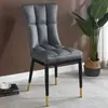 Silla de Comedor Simple Italiana Personalizada Mesa y Sillas de Comedor para Hogar y Restaurante Silla con Respaldo Suave de Cuero Silla para Recepción de Hotel Silla de Negociación