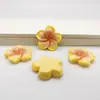 Parche de resina de flor de plumeria y bauhinia lindo y colorido material de pegamento en crema para accesorio de cabeza DIY, pasador, funda de teléfono móvil