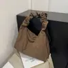 Bolso Tote Simple de Color Sólido de Aspecto Nuevo Estilo Coreano para Mujer, Ligero, Versátil, Bolso Cruzado de Gran Capacidad para el Trabajo