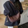 Bolso Tote de Gran Capacidad para Ropa de Trabajo Diario para Mujer 2025 Otoño Nuevo Estilo Coreano Estudiante Universitario Clase Hombro Axila