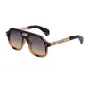 2026 Nuevas Gafas de Sol Polarizadas de Moda Europea y Americana con Montura Cuadrada para Hombre, Gafas de Sol Retro con Doble Puente para Protección Solar al Aire Libre para Hombre, Transfronterizo