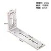 Suporte de Ângulo L Espessado Ajustável com Furo Longo Suporte de Fixação de Prateleira Conector de Móveis Suporte de Ferro Angular para Armazenamento na Parede