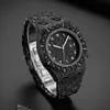 Reloj Missfox Nuevo Transmisión en Vivo Popular Hip-Hop Diseño de Nicho Completo de Diamantes Escala Árabe para Hombre