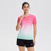 Roupas de ioga femininas verão fino respirável secagem rápida pilates treinamento maratona corrida fitness esportes top camiseta