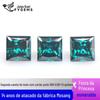 Princesa Cor Primária Esmeralda 0,5-5 Quilates Venda Direta de Fábrica Joias de Moissanita Incrustadas Caneta de Teste Sem Galvanoplastia