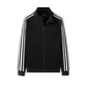 Sudadera con capucha para hombre Traje deportivo Estilo nuevo Tres rayas Casual Ropa de primavera otoño invierno Chaqueta Chaqueta de moda Cárdigan Cuello alto Top