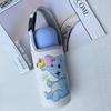 Atacado de fábrica capa para copo térmico infantil material de mergulho transversal portátil capa protetora para copo de água infantil alça capa para garrafa de água