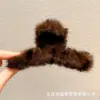 Presilha Preta de Laço para Mulheres, Novo Estilo High-End 2025, Grampo de Tubarão, Prendedor de Cabelo, Prendedor de Cabelo na Parte de Trás da Cabeça