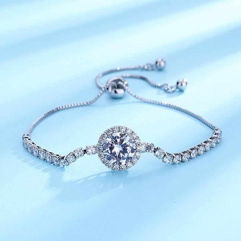 新款韩版时尚水晶大锆石手链女