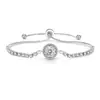 Transmisión en Vivo Más Vendido Pulsera Octagonal Corte Rosa Incrustada con Diamante de Alto Carbono Piedra Preciosa de Color Padparadscha Joyería Dropshipping