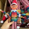 Boneco de Elfo de Natal Popular da Amazon com Pernas Longas, Decoração Festiva, Cabeça de Vinil, Enfeites de Estante para Menino e Menina
