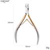 Alicate de Cutícula, Pinça Bico de Águia, Ferramentas de Manicure, Aço Inoxidável, Afiado, Cabo Colorido Galvanizado, Alicate de Cutícula Manual, Uso Profissional para Salões de Unhas