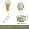 Tigela de Matcha, Batedor de Chá Japonês, Tigela de Matcha com 100 Hastes, Suporte de Batedor de Chá de Cerâmica, Mixer, Pincel de Matcha de Bambu Japonês, Conjunto de Batedores de Chá