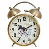 Reloj despertador retro estilo europeo para niños, dormitorio de estudiante, reloj luminoso, transfronterizo, 4.5 pulgadas, lujo ligero, reloj con campana para mesita de noche