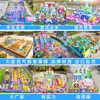 Grande Pista de Obstáculos Inflável para Crianças ao Ar Livre, Playground Inflável com Pula-Pula, Escorregador Inflável de Obstáculos