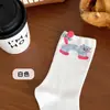 Calcetines Divertidos de Gato Dibujo Animado 3D para Mujer, Calcetines de Algodón de Tubo Medio, Estilo Universitario Nuevo Otoño e Invierno, Calcetines Holgados Sin Costuras de Moda