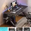 Escritorio de Computadora, Escritorio para Juegos de Escritorio en Casa y Silla, Escritorio Sencillo para Dormitorio, Banco de Trabajo, Escritorio de Estudio, Escritorio de Estudio para Estudiantes, Escritorio de Oficina