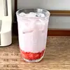 Estilo Retro Francés de Mediados de Siglo, Copa de Vidrio Transparente con Perlas, Copa Alta de Vidrio, Copa de Champaña, Vaso de Agua, Vaso para Bebidas, Copa de Vino Tinto