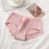 Pantaletas de algodón estilo japonés para mujer, personalizadas de fábrica, con estampados lindos, entrepierna de algodón, adecuadas para adolescentes y estudiantes.
